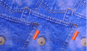 デニム柄水圧点転写フィルム